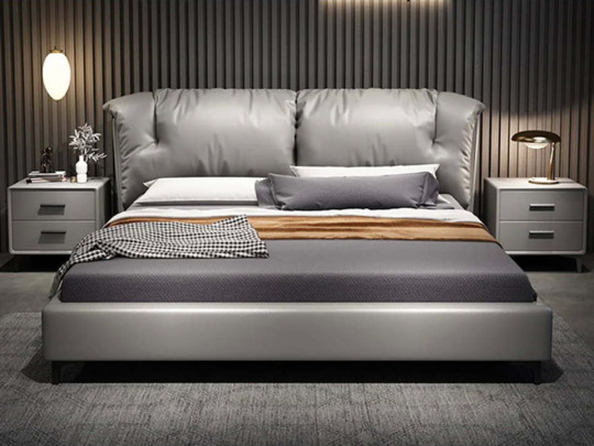 Кровать Testiera Twin 16 Testiera, стиль арт-деко, современный, цвет серый