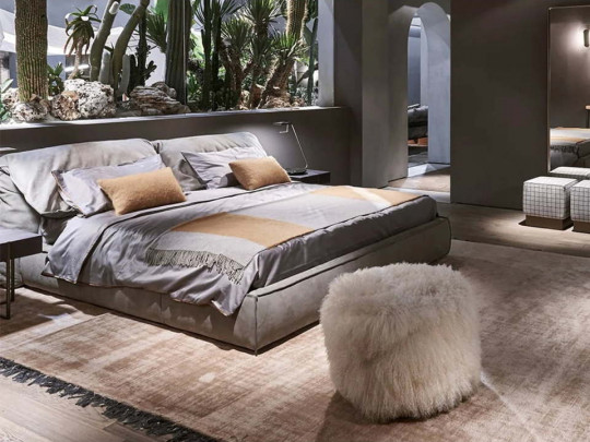 Кровать Testiera Twin 25 по цене от 65 250 ₽ , стиль минимализм, цвет светло-серый 1 | Кровати