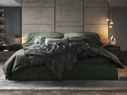 Кровать Testiera Twin 25 по цене от 65 250 ₽ , стиль минимализм, цвет светло-серый 3 | Кровати