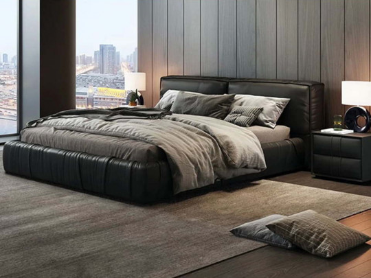 Кровать Testiera Twin 27 по цене от 64 250 ₽ , стиль лофт, цвет черный 1 | Кровати