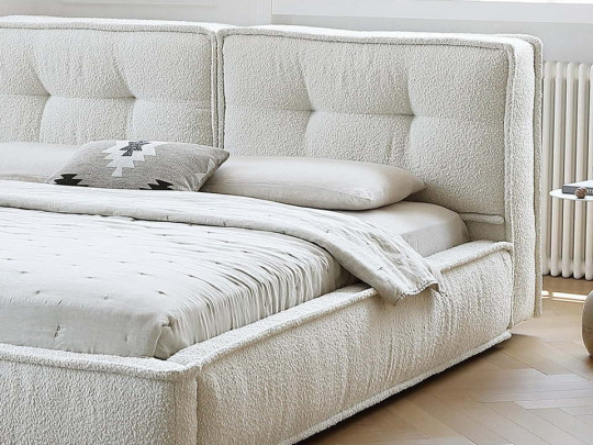 Кровать Testiera Twin 5 по цене от 55 250 ₽ , стиль минимализм, цвет молочный, бежевый 6 | Кровати