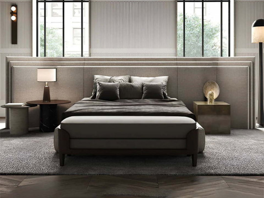 Кровать Testiera Vip 1 | Кровати - 5 Кровать Testiera Vip 1 по цене от 108 250 ₽ , стиль современный, цвет молочный, бежевый 5 | Кровати