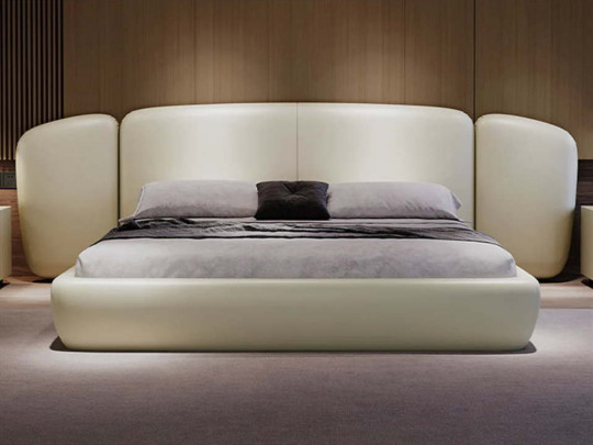 Кровать Testiera Vip 1 Testiera, стиль современный, цвет молочный, бежевый