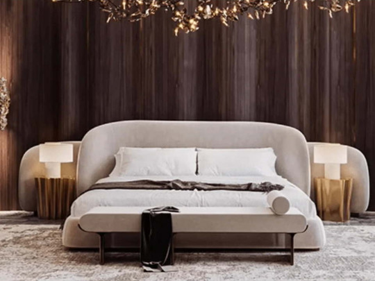 Кровать Testiera Vip 7 по цене от 248 250 ₽ , стиль арт-деко, современный, цвет светло-серый 2 | Кровати
