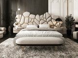 Кровать Testiera Vip 9 по цене от 328 250 ₽ , стиль арт-деко, королевский, цвет молочный, бежевый 4 | Кровати