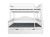Двухъярусная кровать Велес Арт Теона с ящиками Велес Арт, стиль классический, цвет белый