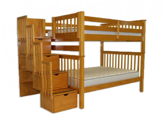 Двухъярусная кровать Велес Арт Атланта по цене от 75 867 ₽ , стиль классический, цвет коричневый 1 | Детские кровати