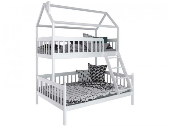 Двухъярусная кровать Велес Арт Домик Молли Велес Арт, стиль классический, цвет белый