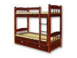 Двухъярусная кровать Велес Арт Скаут-1 с ящиками Велес Арт, стиль классический, цвет коричневый