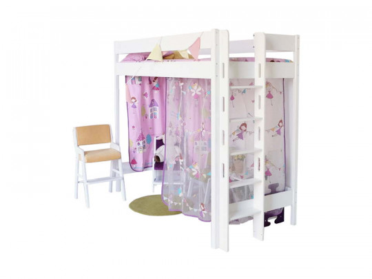 Детская кровать чердак Велес Арт Егорка Велес Арт, стиль классический, цвет белый