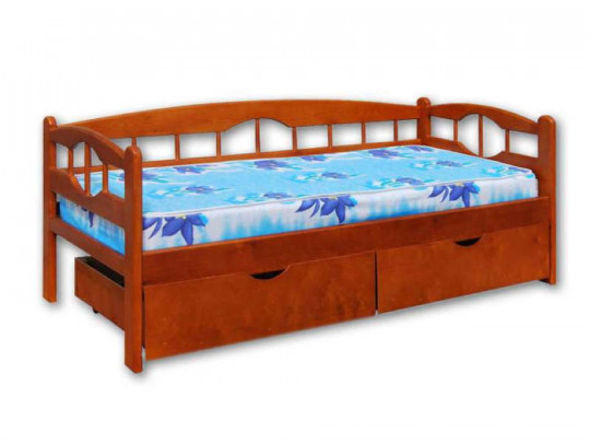 Детская кровать Велес Арт Золушка с ящиками Велес Арт, стиль классический, цвет коричневый