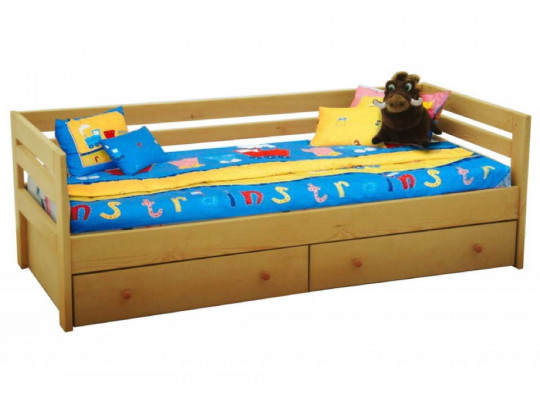 Детская кровать Велес Арт Саша с ящиками Велес Арт, стиль классический, цвет коричневый