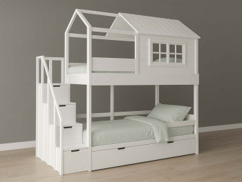 Детская кровать домик Kids Land №11 с ящиками