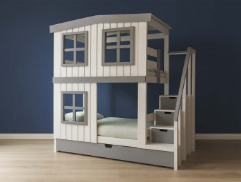 Детская кровать домик Kids Land №18 с ящиками