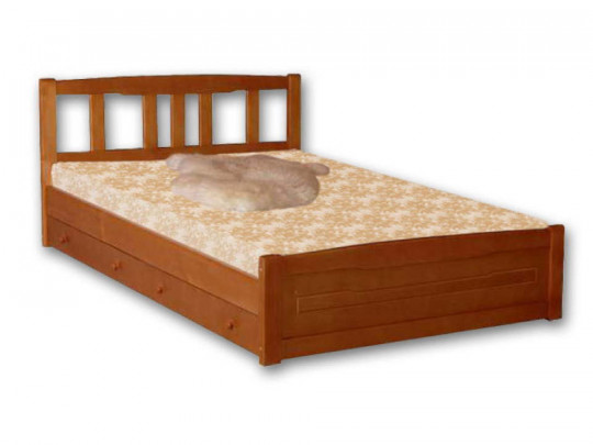 Кровать Велес Арт Актиния с ящиками по цене от 24 667 ₽ , стиль классический, цвет коричневый 1 | Кровати из массива дерева