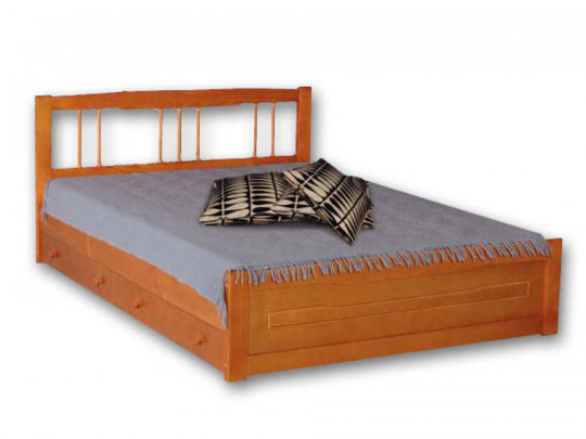 Кровать Велес Арт Амадина с ящиками по цене от 24 200 ₽ , стиль классический, цвет коричневый 1 | Кровати из массива дерева