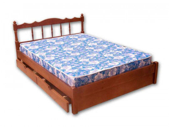 Кровать Велес Арт Ирен с ящиками по цене от 22 800 ₽ , стиль классический, цвет коричневый 1 | Кровати из массива дерева