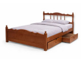 Кровать Велес Арт Ирен-1 с ящиками Велес Арт, стиль классический, цвет коричневый
