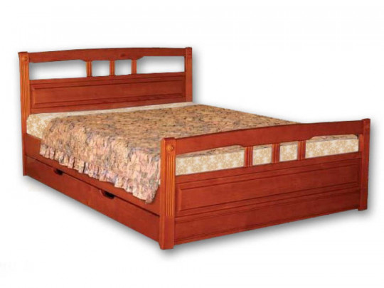 Кровать Велес Арт Флирт-1 с ящиками по цене от 24 467 ₽ , стиль классический, цвет коричневый 1 | Кровати из массива дерева