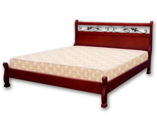Кровать Велес Арт Эмили по цене от 28 534 ₽ , стиль классический, цвет коричневый 1 | Кровати из массива дерева