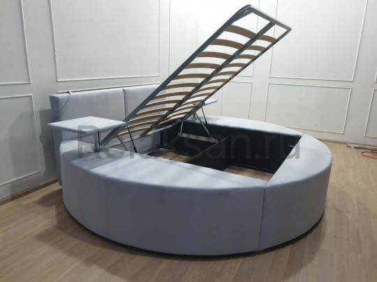 Круглая кровать Sleepart Элеганте по цене от 77 000 ₽ , стиль восточный, ампир, барокко, рококо, цвет белый 1 | Круглые кровати