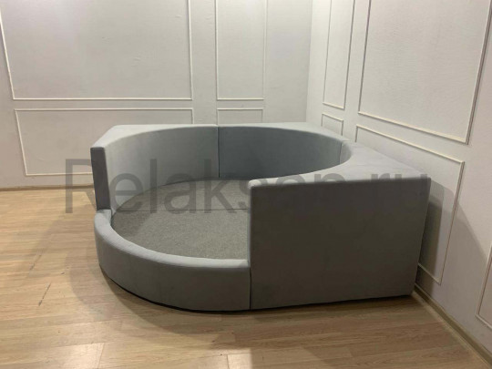 Круглая кровать Sleepart Имперо по цене от 83 000 ₽ , стиль восточный, ампир, барокко, рококо, цвет серый 1 | Круглые кровати