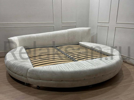 Круглая кровать Sleepart Малибу по цене от 80 000 ₽ , стиль восточный, ампир, барокко, рококо, цвет коричневый, черный 3 | Круглые кровати