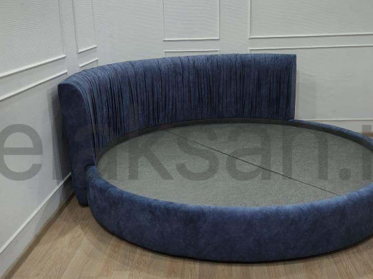 Круглая кровать Sleepart Валеджо по цене от 73 000 ₽ , стиль восточный, ампир, барокко, рококо, цвет бежевый, белый 1 | Круглые кровати