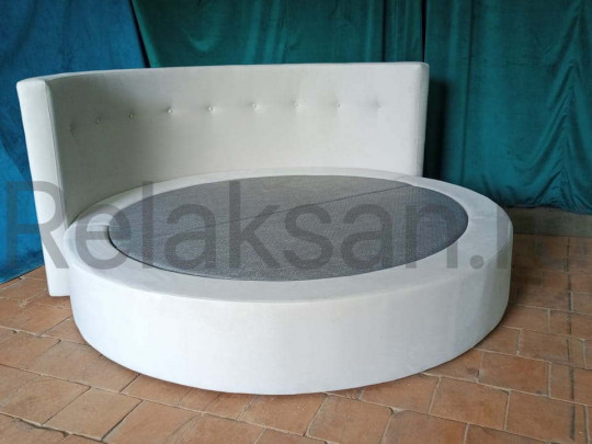 Круглая кровать Sleepart Вива по цене от 73 000 ₽ , стиль восточный, ампир, барокко, рококо, цвет черный 2 | Круглые кровати