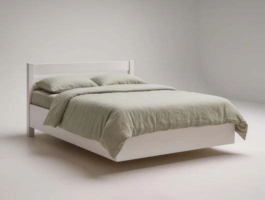 Парящая кровать Бостон с подъемным механизмом белый