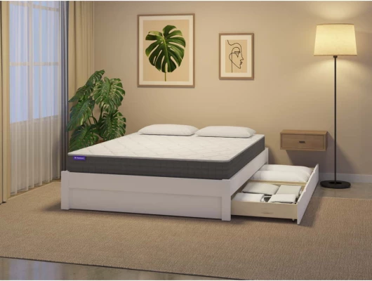 Кровать из массива березы Генрих 2 ящика