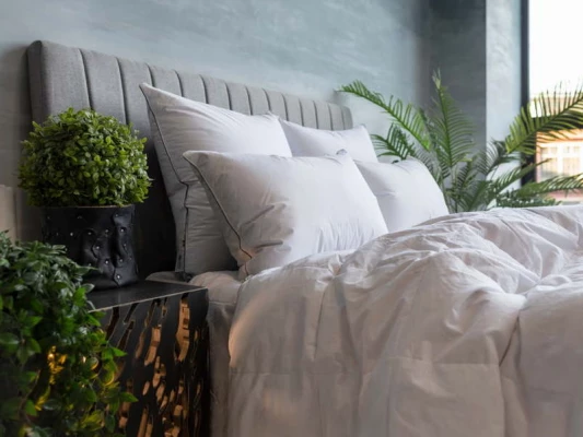 Подушка German Grass пуховая Gray Familie Down средняя FDN-02210