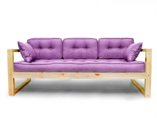 Диван Arsko Астер прямой фиолетовый