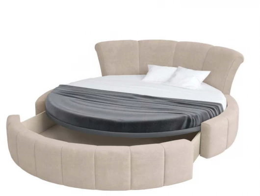 Круглая кровать Мерси с ящиком