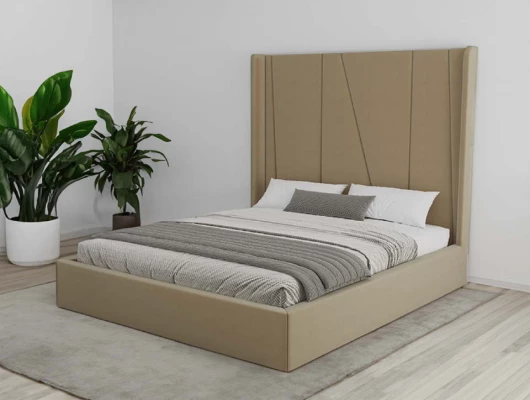 Кровать мягкая Меллибел Лайн-люкс с подъемным механизмом