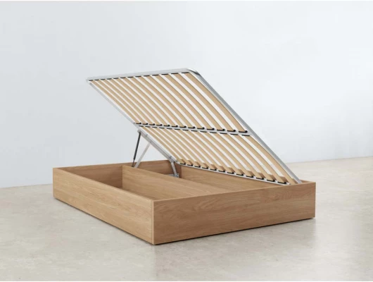 Кровать подиум Dreamline Ясень с боковым подъемным механизмом (ящик) бежевый Кровать подиум Dreamline Ясень с боковым подъемным механизмом (ящик) бежевый