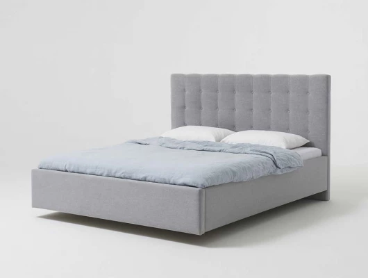 Парящая кровать мягкая Агата с подъемным механизмом