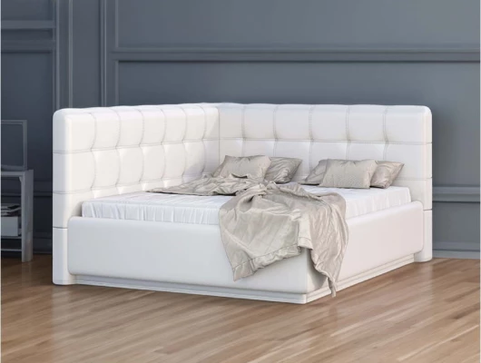 Кровать Nuvola угловая Sabina Белый