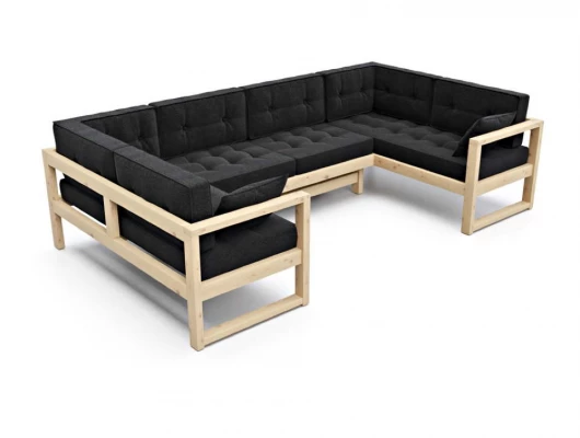 Диван Arsko Астер П черный