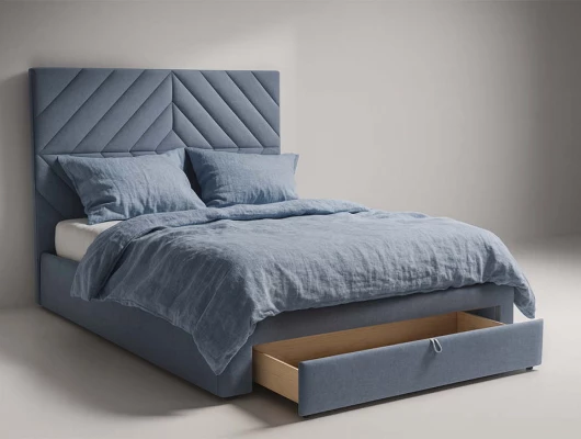 Мягкая кровать Вена с 1 ящиком