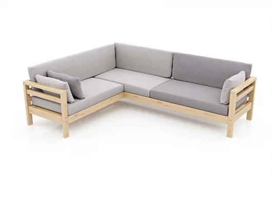 Диван Arsko Домино угловой серый