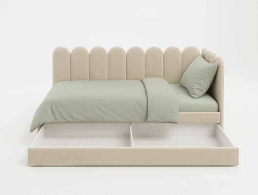 Кровать тахта Анхель с ящиком белый