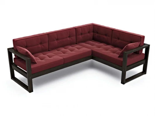 Диван Arsko Астер угловой красный