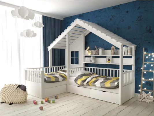 Кровать Коламбус с крышей для двоих